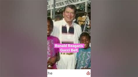 ronald reagan gucci belts|The Presidency: An Army in Pinstripes and Guccis .